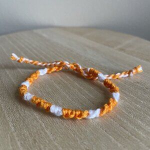 Mathilde Bracelet, anklet, trendy, comfortable, tie, embroidery thread, woven, g